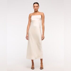 Abercrombie Faux Pearl Strap Maxi Dress